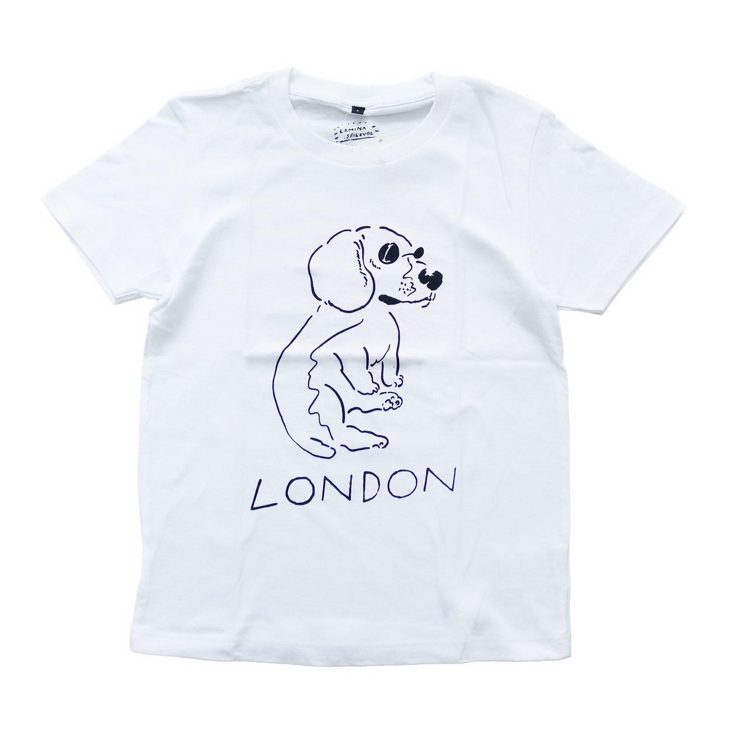 LAMINA / LONDON Dog Illust Kids Tee